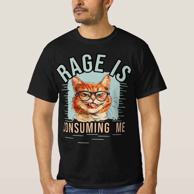 Rage konsumerar mig t shirt (Framsida)