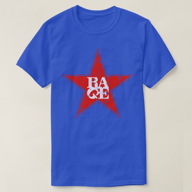 Rage mot Vintagen Maskin Retro T Shirt (Design framsida)