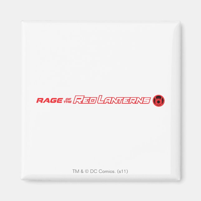 Rage of the Red Lanterns Magnet (Framsidan)