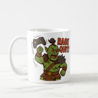 Rage Quit Mugg D&D Barbarian Funny Gift
