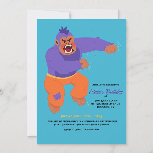 Rage Rumme Inbjudningar (Framsida)