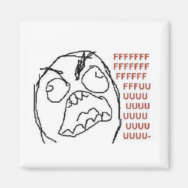 Rageguy fridgemagnet magnet (Framsidan)