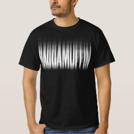 Raggamuffin Bludda Effect Typografi Reggae T Shirt