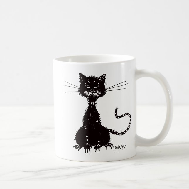 Ragged Evil Black Cat Kaffemugg (Höger)