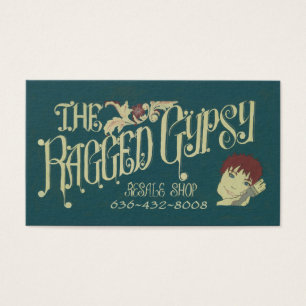 Ragged Gypsy-Affärskortet Visitkort