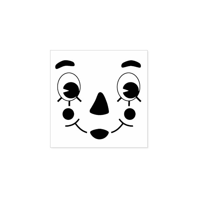 Raggedy Ann Doll Ansikte Stämpel (Tryck)