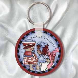Raggedy Ann Kärlek Andy Keychain Nyckelring