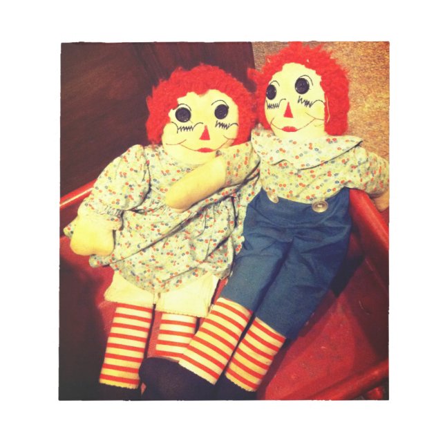 Raggedy Ann och Andy Doll Anteckningsblock (Framsida)