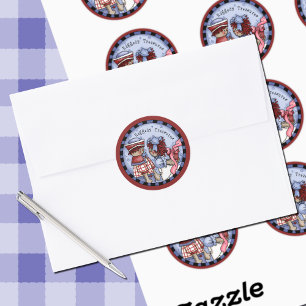 Raggedy Ann och Andy Treasures Runt Klistermärke