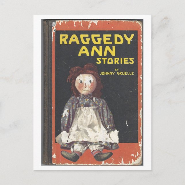 Raggedy Ann Stories av Gruelle 1918 Bok Cover Vykort (Framsida)
