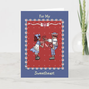 Raggedy Ann Sweethearts Alla hjärtans dag Helgkort