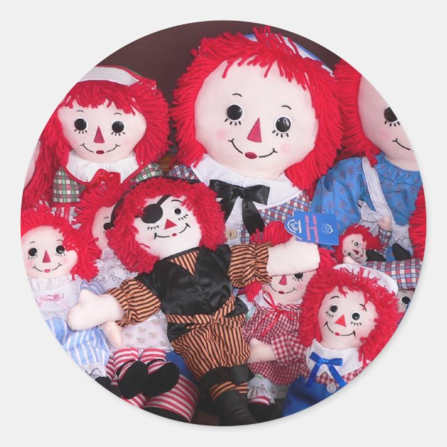 Raggedy Anne-konventionen Runt Klistermärke (Framsida)