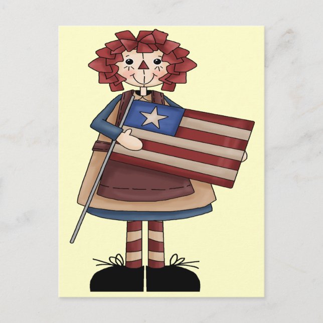 Raggedy juli vykort (Framsida)