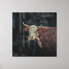 "Raggedy" The Family Cow 40" x 40" |  Canvastryck