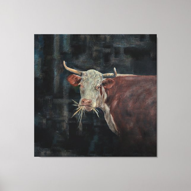 "Raggedy" The Family Cow 40" x 40" |  Canvastryck (Framsida)