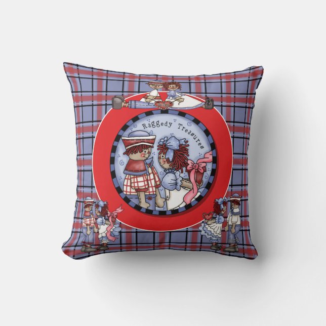 Raggedy Treasures Pillow Kudde (Framsida)