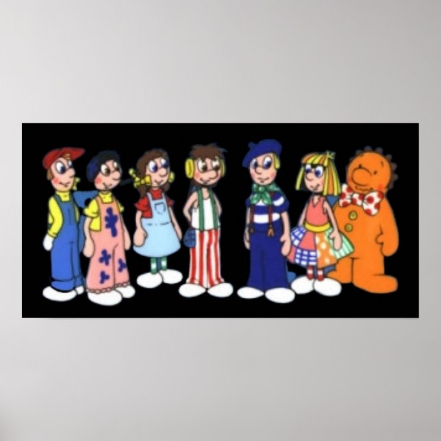 Raggy dolls tecknad poster (Framsidan)