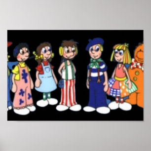 Raggy dolls tecknad poster