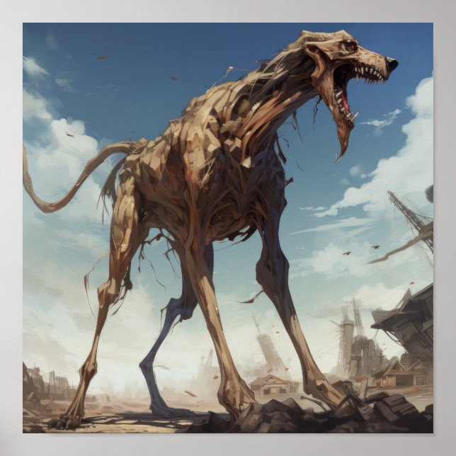 Raging Behemoth: Furious Giant Hund Poster (Framsidan)