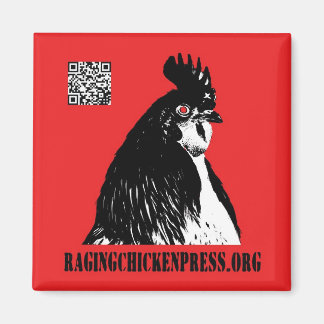 Raging Chicken Press magnet