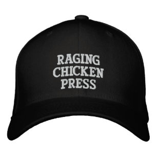 Raging Chicken Press on the-Ground Hat Broderad Keps