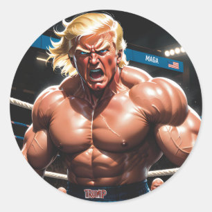 Raging Donny T (MMA/Wrestling MAGA Superstar) Runt Klistermärke