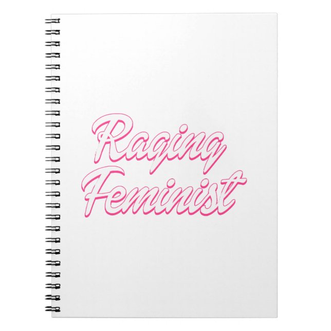 Raging Feminist Doll Anteckningsbok (Framsidan)