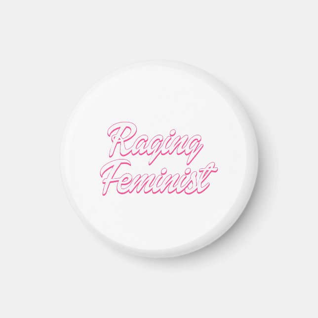 Raging Feminist Doll Magnet (Framsidan)