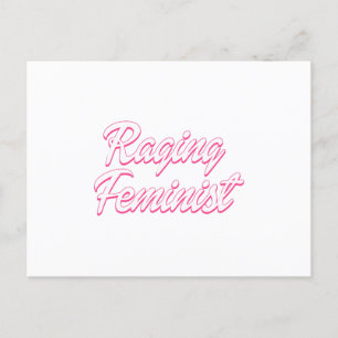 Raging Feminist Doll Vykort