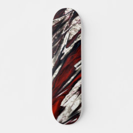 Raging Red Flames Mini Skateboard Bräda 18,5 Cm