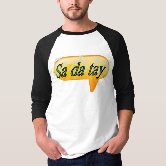 Raglan för sleeve för Thang Slang grundläggande Tee Shirt (Framsida)