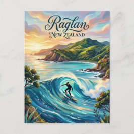 Raglan Nya Zeeland Vykort