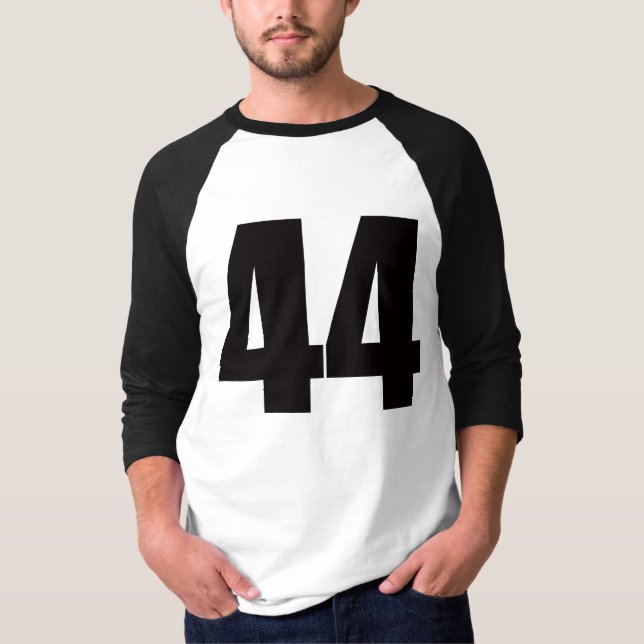 Raglanskjortan med numrerar 44 t shirt (Framsida)