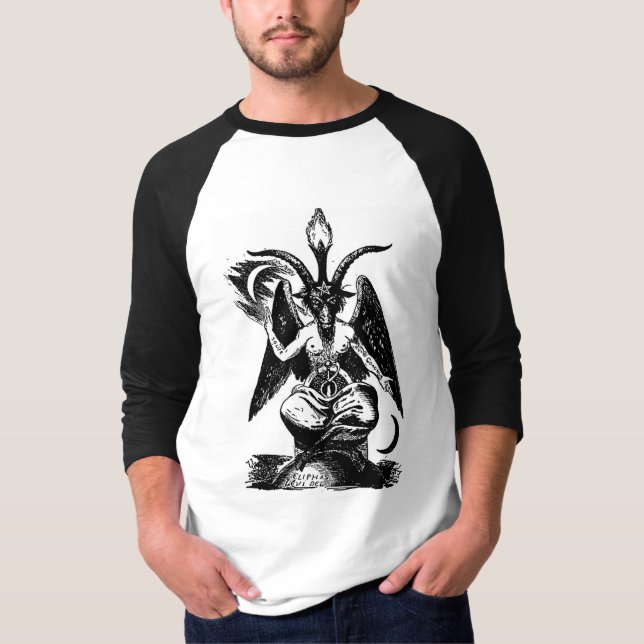 Raglanutslagsplats för SNZ Baphomet Tee Shirt (Framsida)