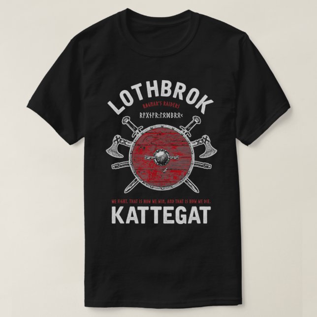 Ragnar Lothbrok of Kattegat T Shirt (Design framsida)