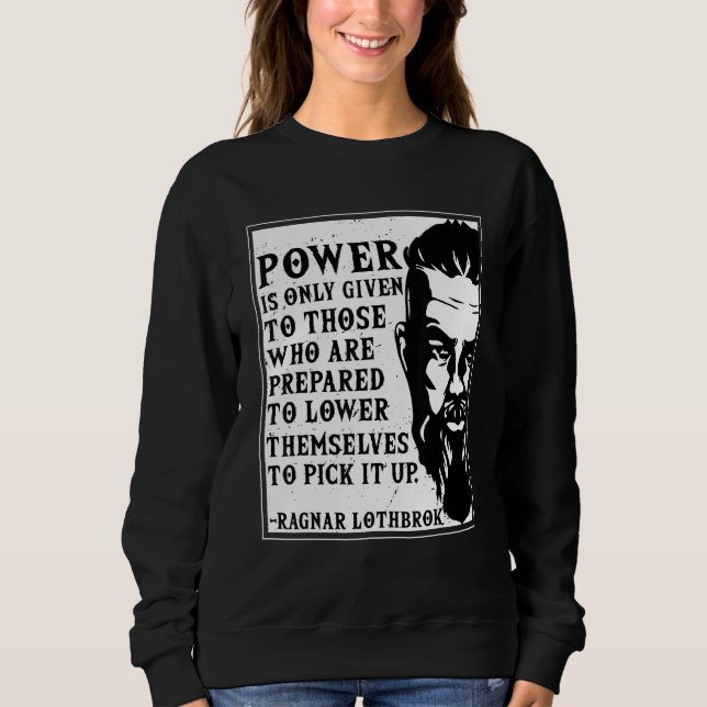 Ragnar Lothbrok Vikings Quote Novelty Graphic T Shirt (Framsida)