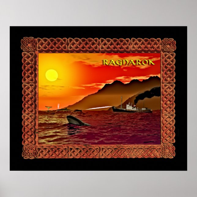 Ragnarok för valar poster (Framsidan)