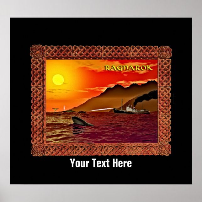 Ragnarok för valar poster (Framsidan)