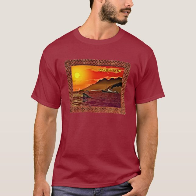 Ragnarok för valar tee shirt (Framsida)