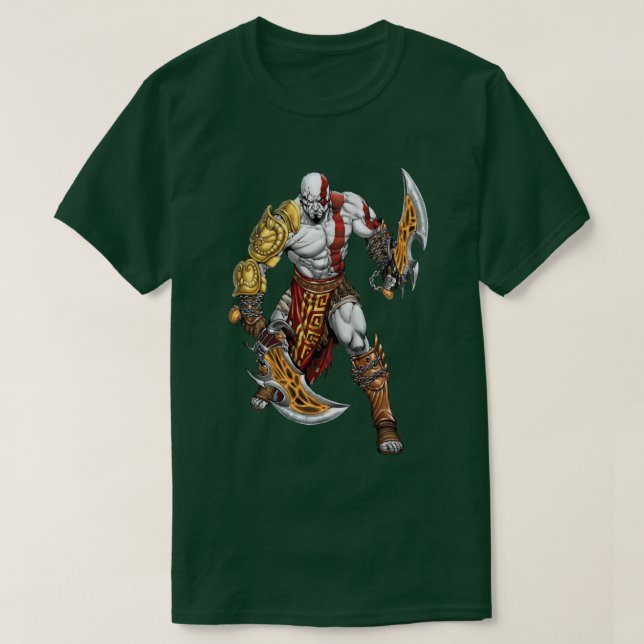 Ragnarok Gud av Kratos Gud av Krig T Shirt (Design framsida)