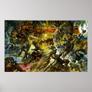 Ragnarok - strid av Vigrid Poster