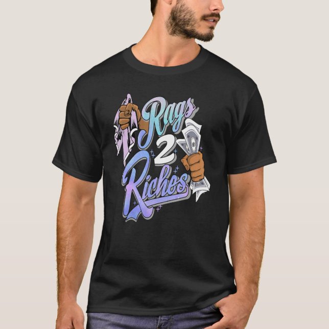 Rags 2 Riker Zen Master 4s Matching T Shirt (Framsida)