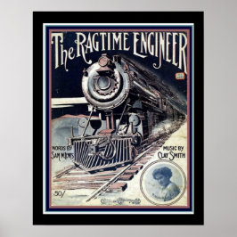 "Ragtime Ingenjör" Lakan Music Cover 16 x 20 Poster