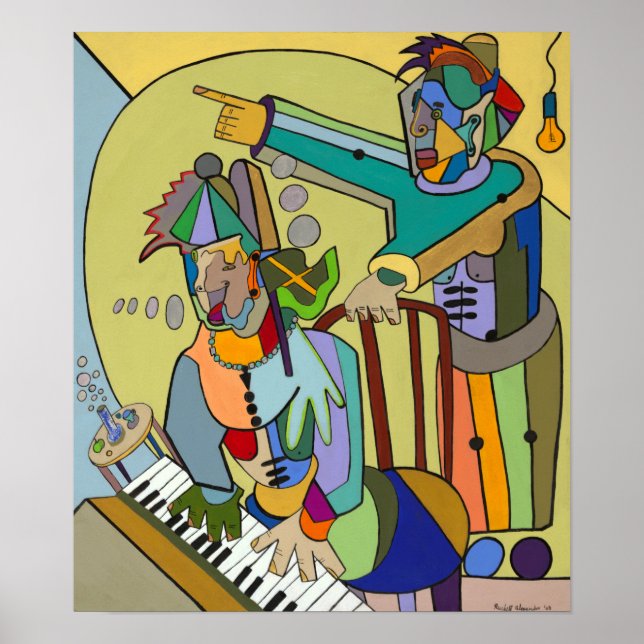 "Ragtime Scene" av Ruchell Alexander Poster (Framsidan)