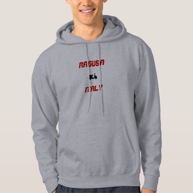 Ragusa, Italien Scooter Hoodie (Framsida)