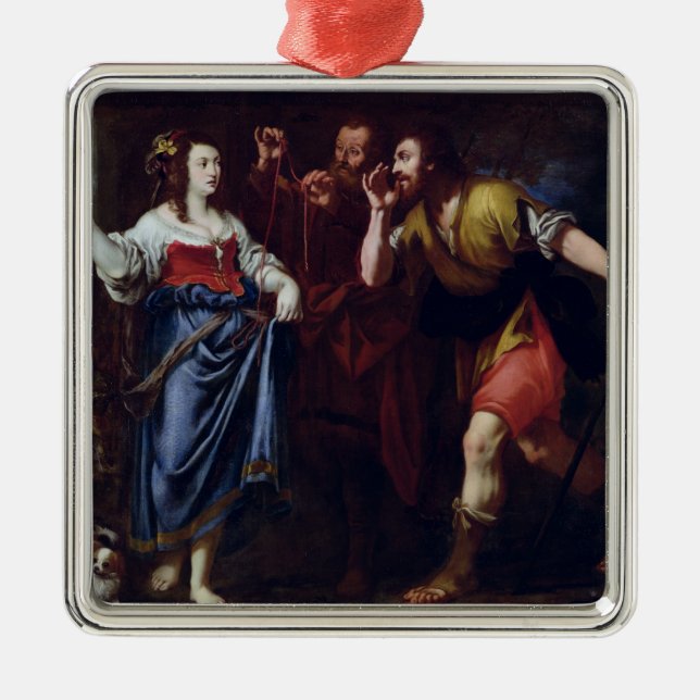 Rahab och emissariesna av Joshua Julgransprydnad Metall (Framsidan)