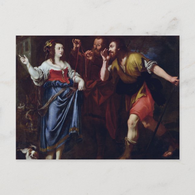 Rahab och emissariesna av Joshua Vykort (Framsida)