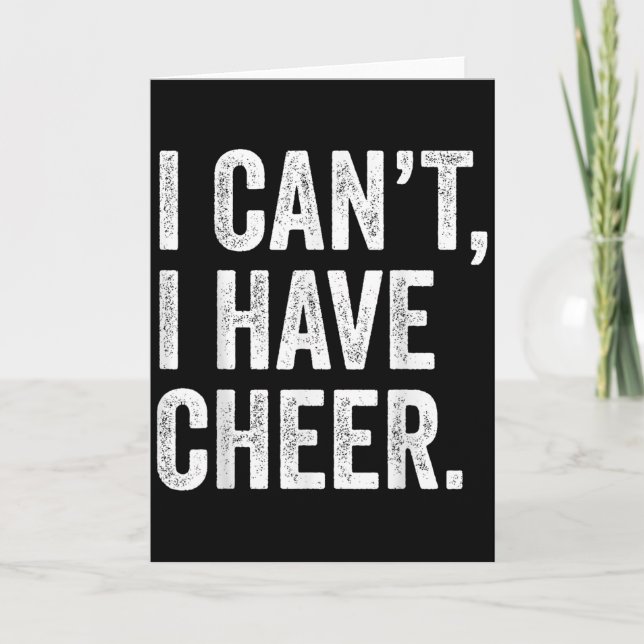 Rahiltees Co. I Can't I Have Cheer Cheerleader - B Kort (Framsida)