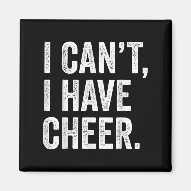 Rahiltees Co. I Can't I Have Cheer Cheerleader - B Magnet (Framsidan)