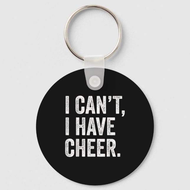 Rahiltees Co. I Can't I Have Cheer Cheerleader - B Nyckelring (Framsida)